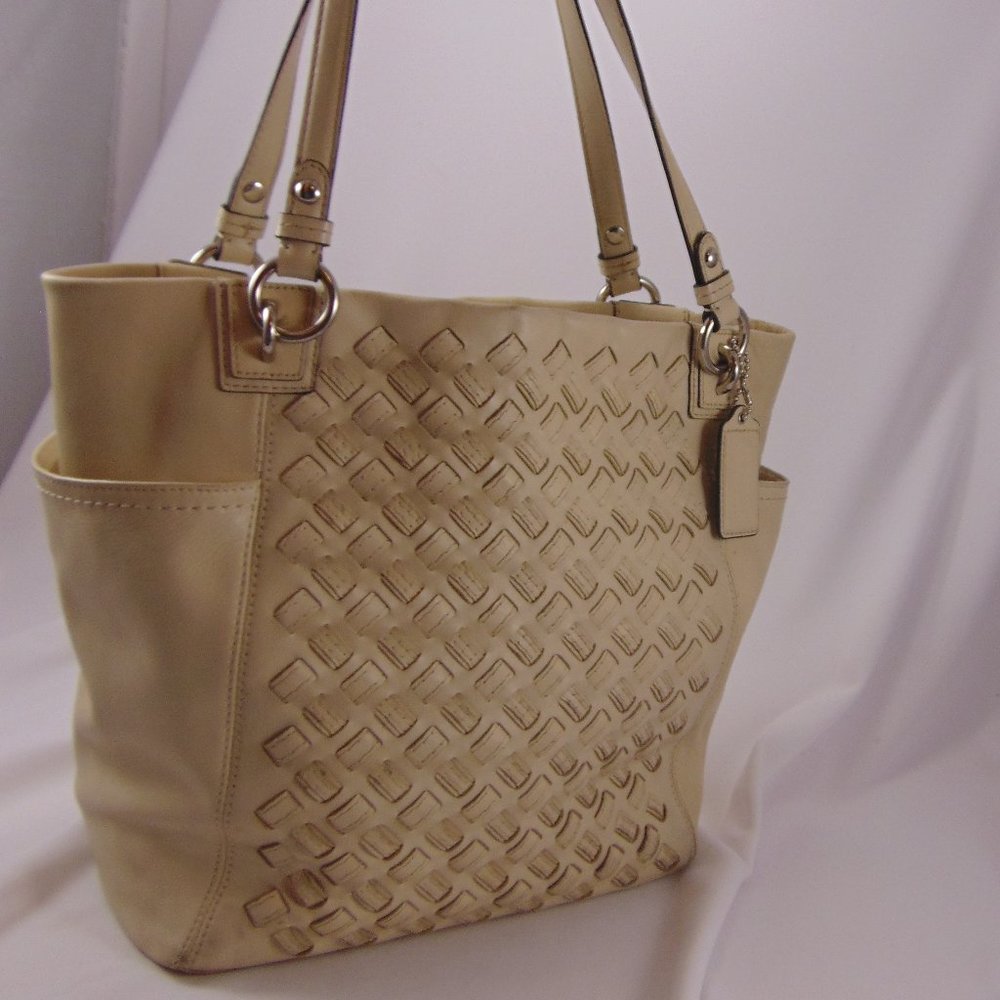 COACH Putty Leather Tote Bag (B1269-f17099)